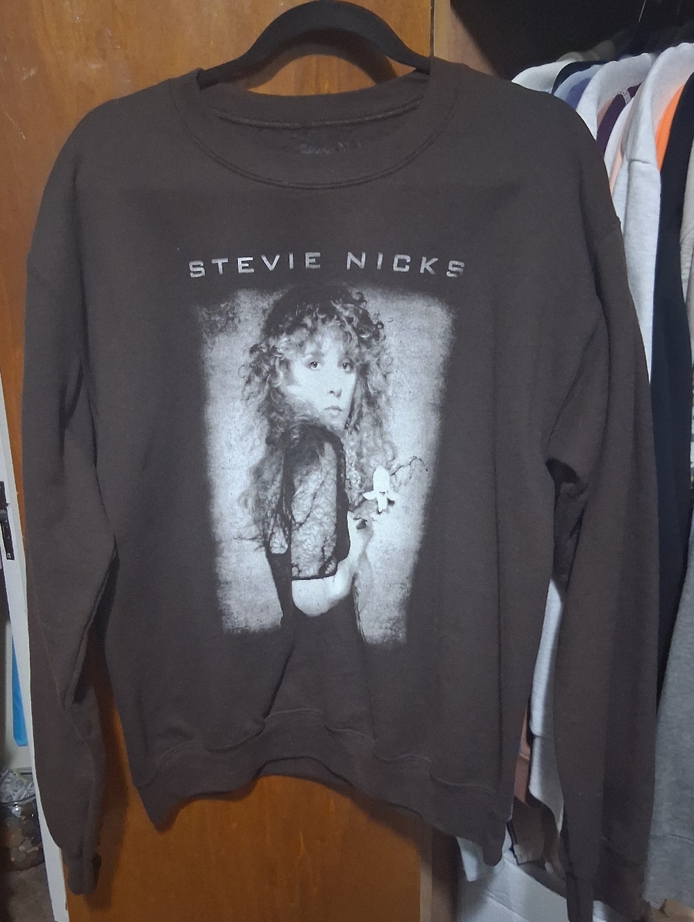 Stevie Nicks Black Graphic Crewneck Sweatshirt